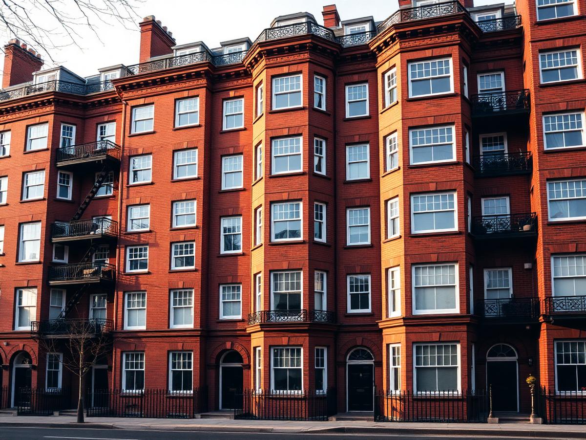 Mansion block in West London